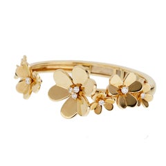 Van Cleef & Arpels Frivole Bracelet 7 Flowers Large Model Diamond 18k Yellow