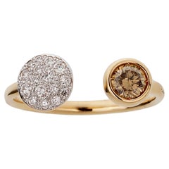 Pomellato Sabbia Diamond 18k Rose Gold Ring Size 6 1/4