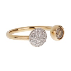Pomellato Sabbia Diamond 18k Rose Gold Ring Size 6 1/4