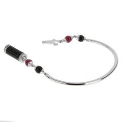Cartier Le Baiser du Dragon Diamond Ruby Onyx Bracelet 18K White Gold