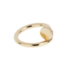 Cartier Juste un Clou Ring, Classic Model — 18K Yellow Gold & Diamonds