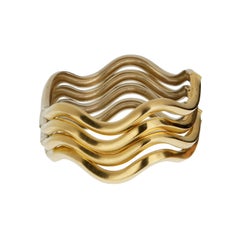 Pomellato Vintage 18k White & Yellow Gold Bangle Suite