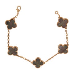 Bracciale Vintage Alhambra di Van Cleef & Arpels in oro rosa 18 carati con madreperla