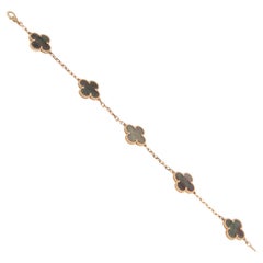 Bracciale Vintage Alhambra di Van Cleef & Arpels in oro rosa 18 carati con madreperla