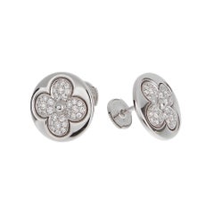 Louis Vuitton „Diamond Blossom Sun“ Ohrstecker aus 18 Karat Weißgold