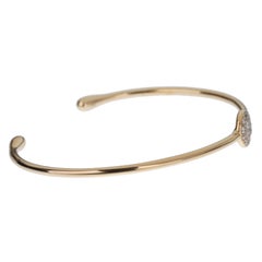 Bracciale Pomellato Sabbia in oro rosa 18k con diamanti e pave