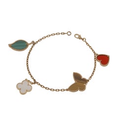 Van Cleef & Arpels Lucky Alhambra 4 Motif Yellow Gold Bracelet