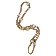 Bvlgari 1970s Rock Crystal Gold Long Necklace by Carlo Weingrill