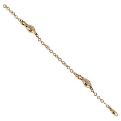 Bvlgari Naturalia Vintage Fish Station Bracelet 18K Yellow & White Gold