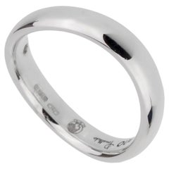 Pomellato 18k White Gold Wave Band Ring Sz 5 1/4