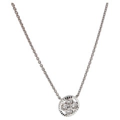 Louis Vuitton Blossom BB Diamond Pendant Necklace 18K White Gold