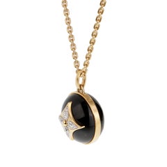 Louis Vuitton Color Blossom Onyx Diamond Medallion Sautoir Necklace 18k Yellow