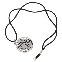 Collana con ciondolo Cartier Panthère in oro bianco 18 carati laccato