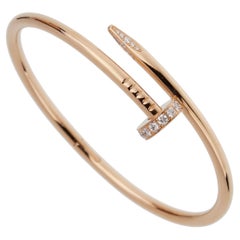 Cartier Juste un Clou 18K Rose Gold Diamond Bracelet