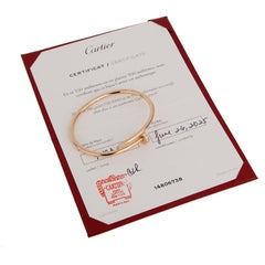 Cartier Juste un Clou 18K Rose Gold Diamond Bracelet