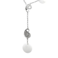 Carrera y Carrera Diamond Aqua 18k White Gold Pendant Laria Necklace