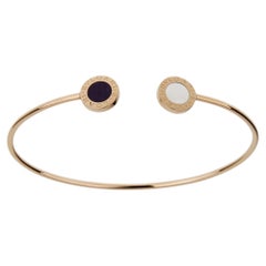 Bracciale Bvlgari Bvlgari Open Cuff in madreperla e onice, oro rosa 18 carati