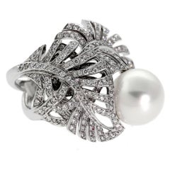 Chanel Pearl Diamond White Gold Ring
