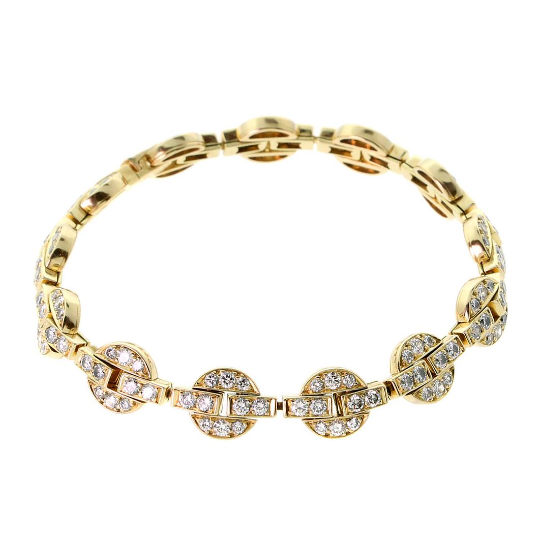 Women's Cartier Himalia Diamond Gold Bracelet