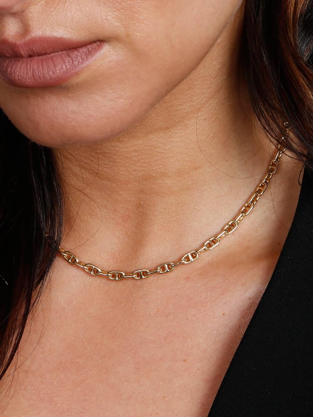 hermes gold chain necklace