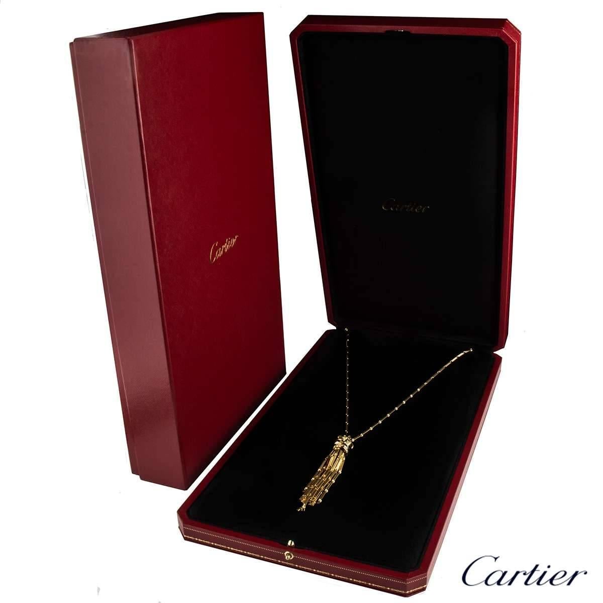 cartier panthere tassel necklace