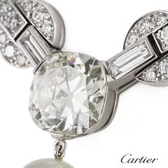 Rare Cartier Orissa Diamond and Pearl Necklace