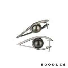 Boodles Tahitian Pearl & Diamond Earring & Pendant Suite
