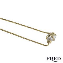 Fred Baie des Anges Gold, Pearl and Diamond Necklace