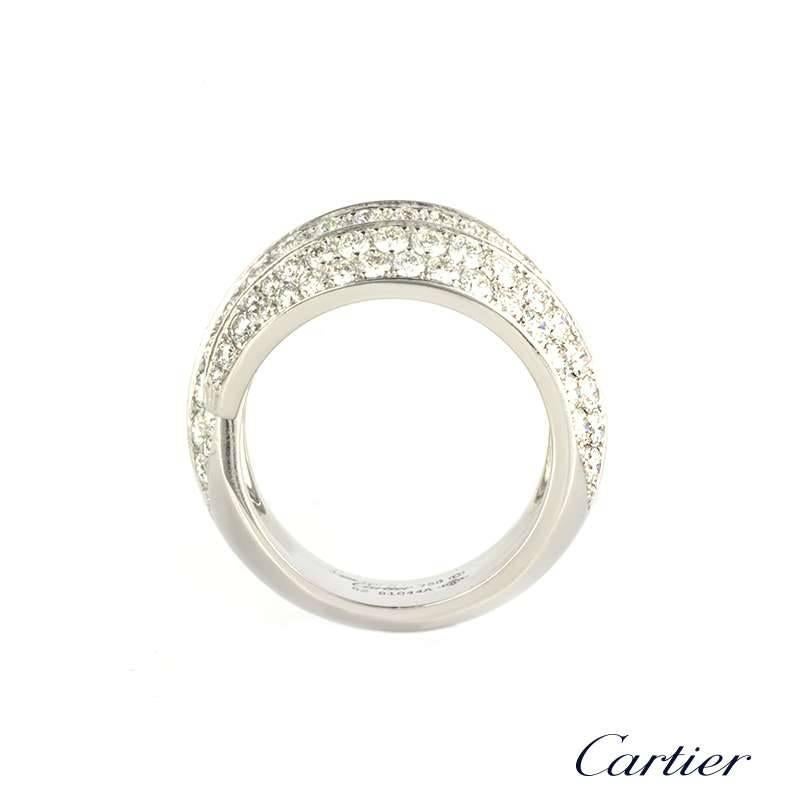 Cartier Diamond Set Demi-Parure Ring In Excellent Condition In London, GB