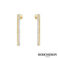 Boucheron Quatre Collection Diamond & Gold Earrings