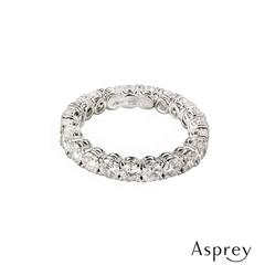 Asprey Full Diamond Platinum Eternity Ring