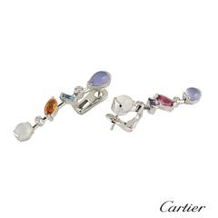 Cartier Meli Melo Muti-Gem Platinum Earrings