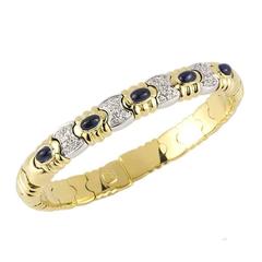 Sapphire and Diamond Cuff Bangle 11