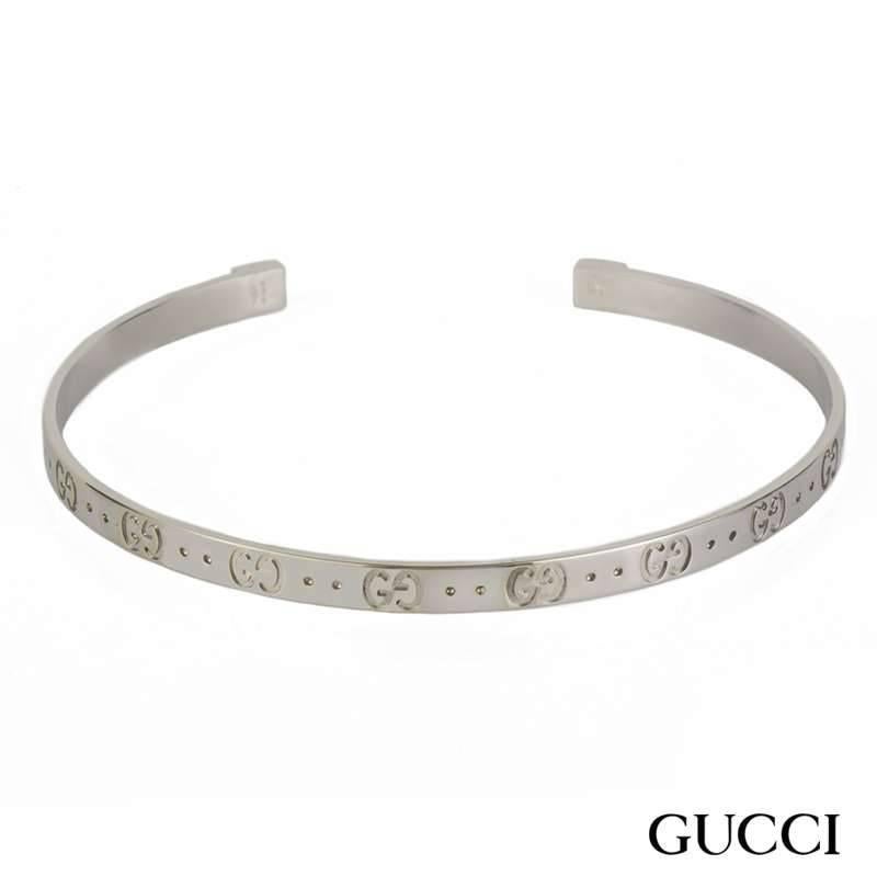 Gucci Icon Cuff Bangle In Excellent Condition In London, GB