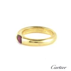 Cartier Ellipse Ruby and Gold Ring