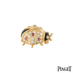 Piaget Diamond Gold Ladybird Brooch