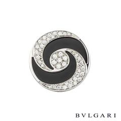 Bulgari Optical Illusion Onyx Diamond Spinning Ring