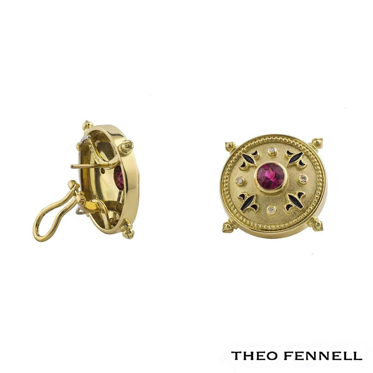 Theo Fennell Diamond Sapphire and Tourmaline Jewellery Suite For Sale 1