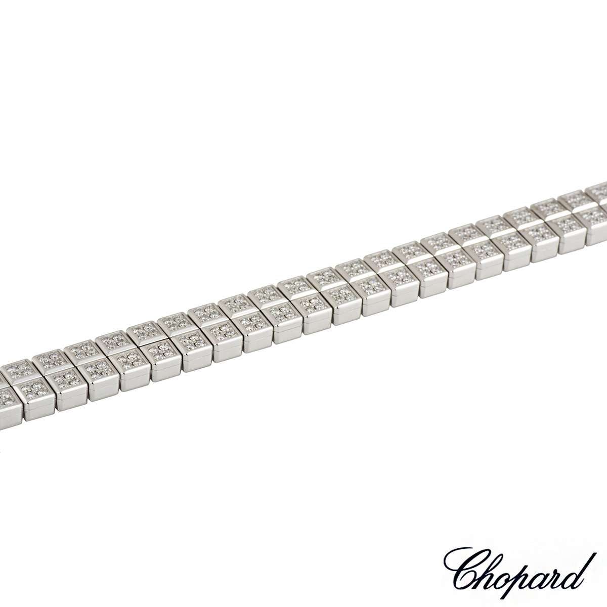 Chopard Ice Cube Diamond White Gold Bracelet At 1stdibs