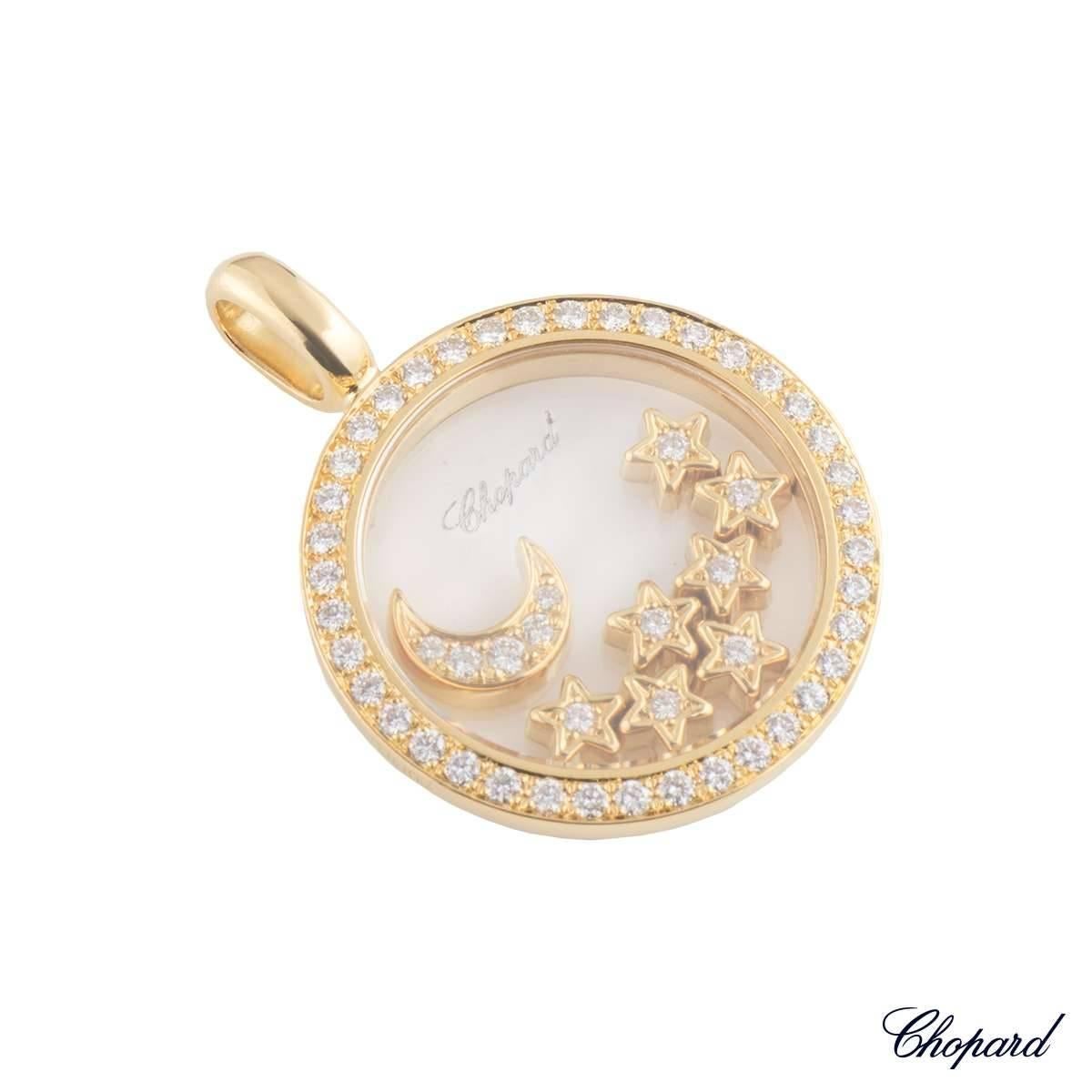 chopard moon and stars pendant