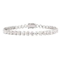 Diamond Heart Line Bracelet 5.15 Carat