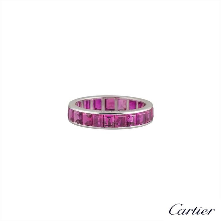 Cartier Ruby Eternity Ring at 1stDibs