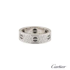 Cartier Ceramic and Diamond Love Ring