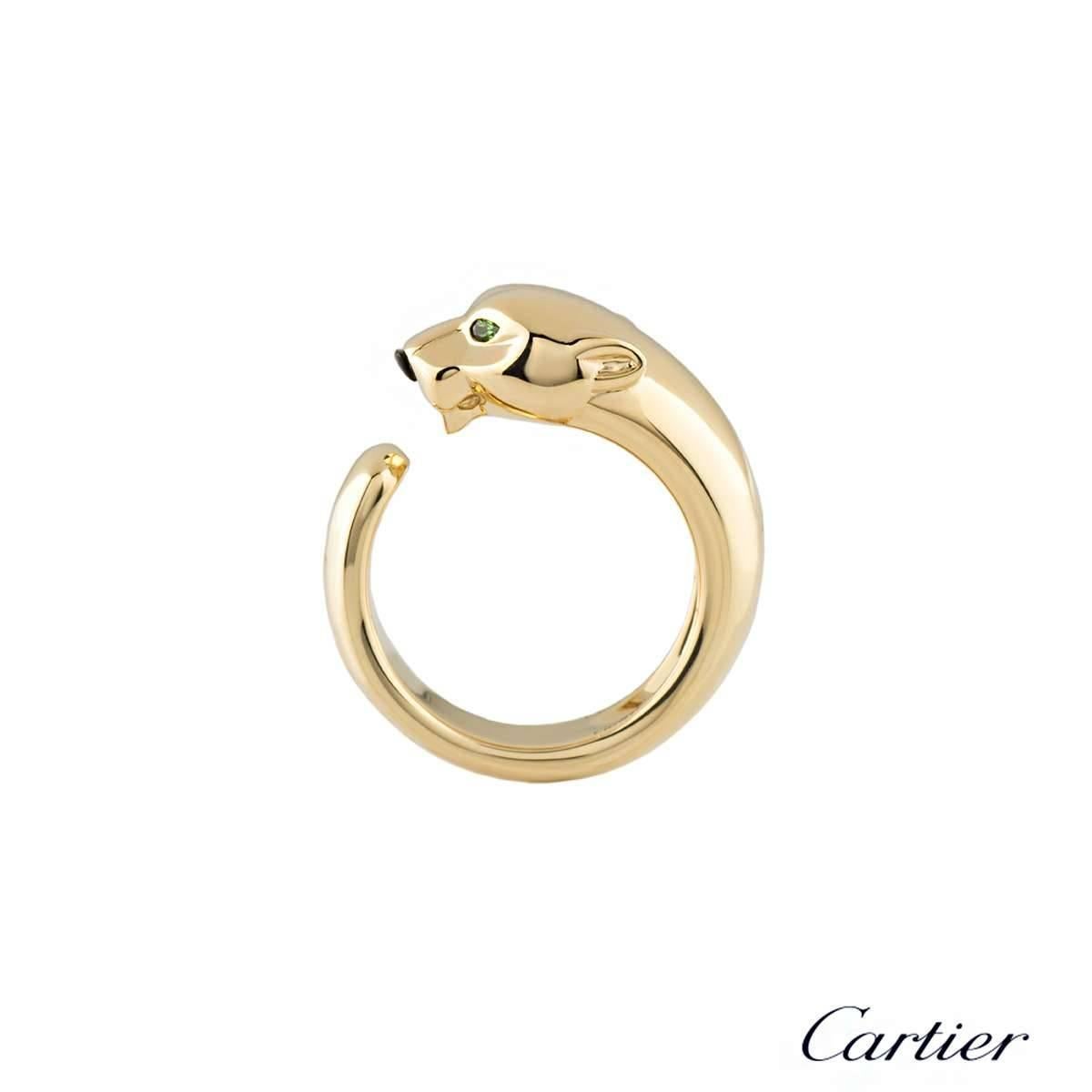 Cartier Panthere Yellow Gold Ring In Excellent Condition In London, GB