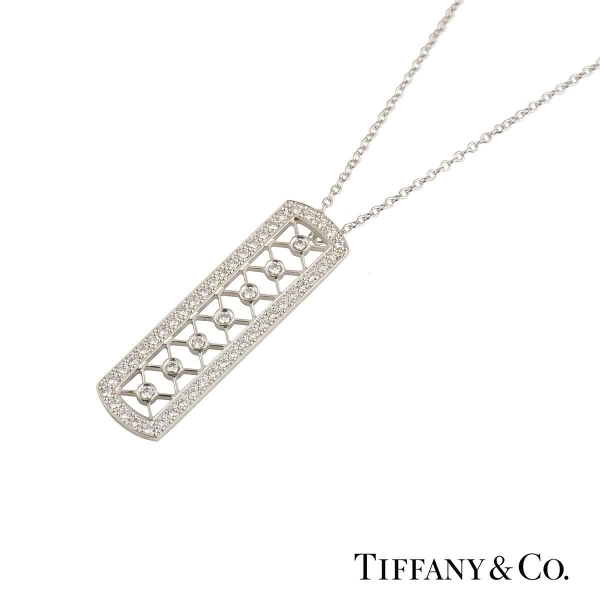 Tiffany & Co. Diamond Pendant In Excellent Condition In London, GB