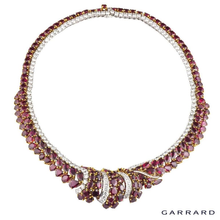 Garrard London Diamond Burma Ruby Necklace For Sale at 1stDibs ...