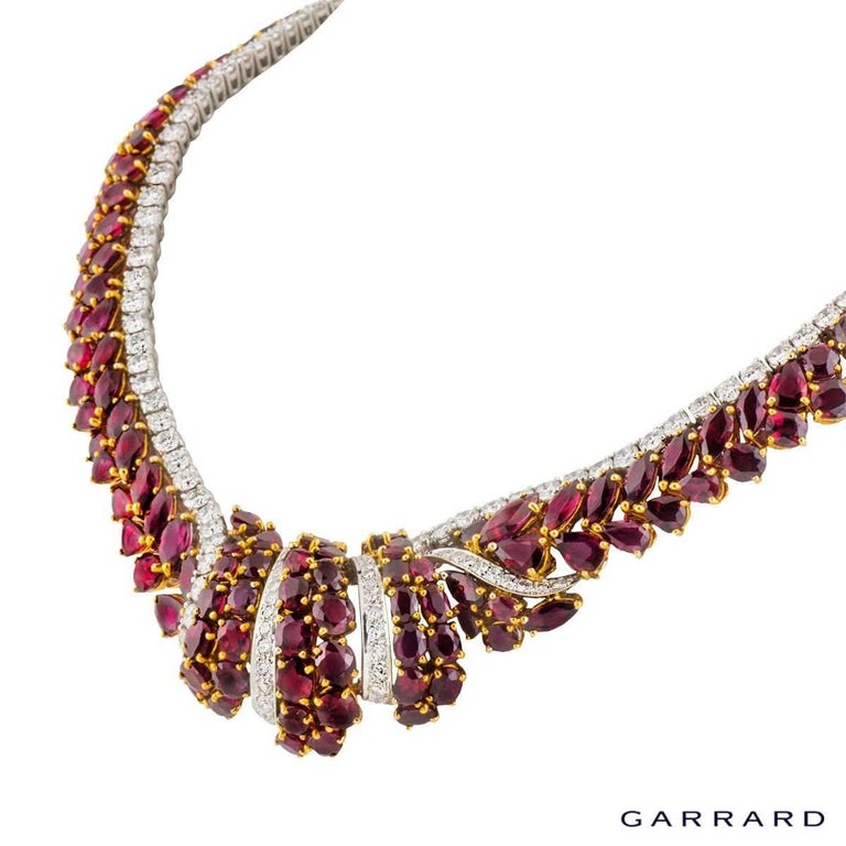 Garrard London Diamond Burma Ruby Necklace For Sale at 1stDibs ...