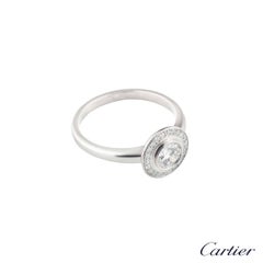 Cartier D Amour Diamond Platinum Ring