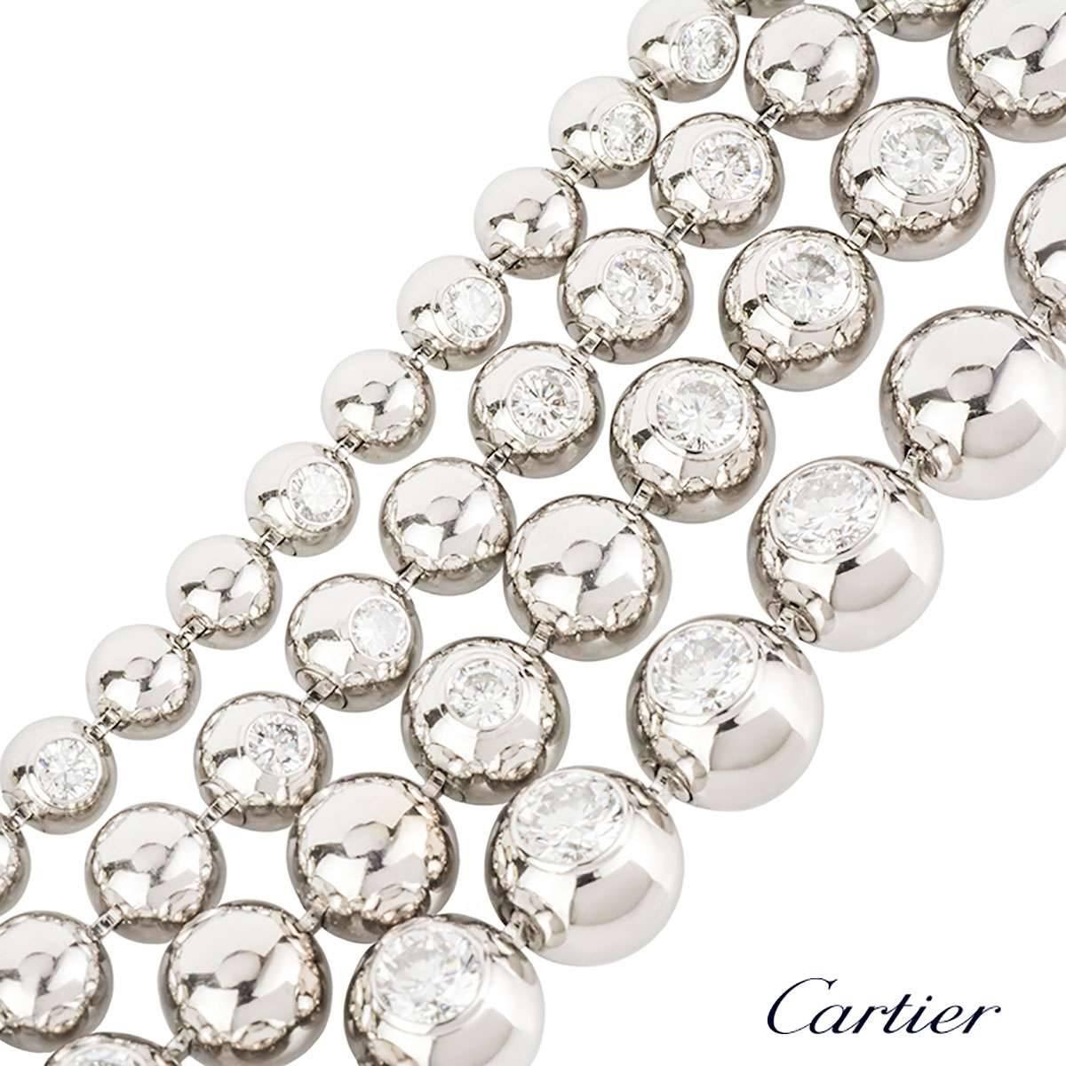Cartier Moonlight White Gold Diamond Jewelry Suite 2