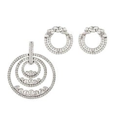Diamond Circle of Life Earring and Pendant Suite